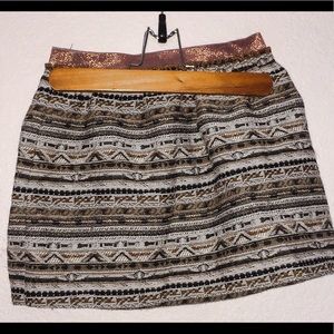 A tribal print skirt